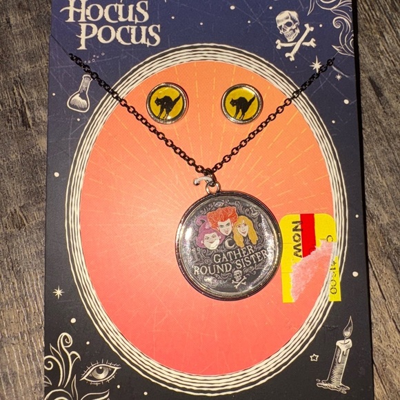 Disney Jewelry - Hocus Pocus necklace and earring set NEW Halloween